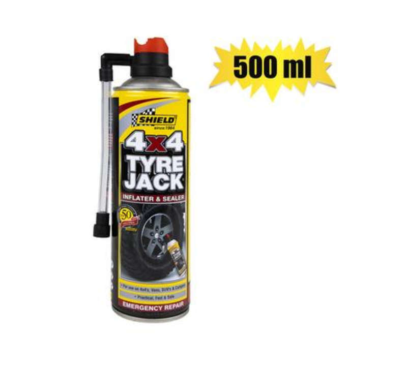 Shield Tyre-Jack Inflater 4X4 500Ml