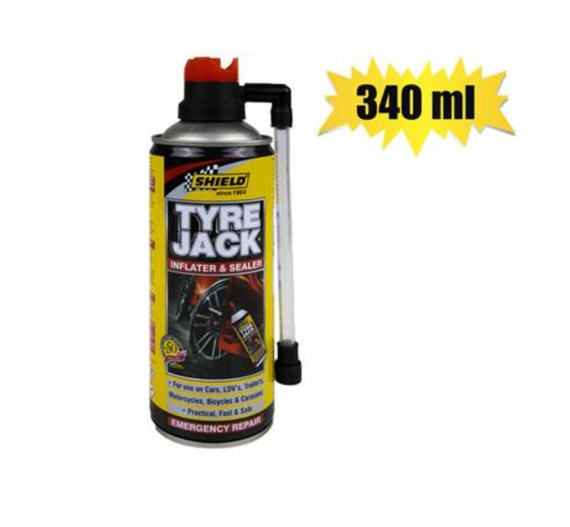 Shield Tyre-Jack Inflater Car 340Ml