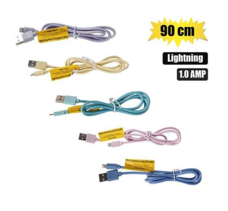 Usb Cable Lightning 1.0 Amp Bulk 90Cm