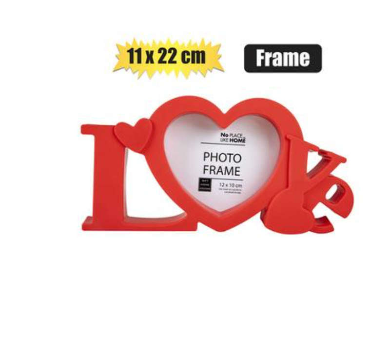 Picture-Fame Pl Love Asstd 11X22Cm