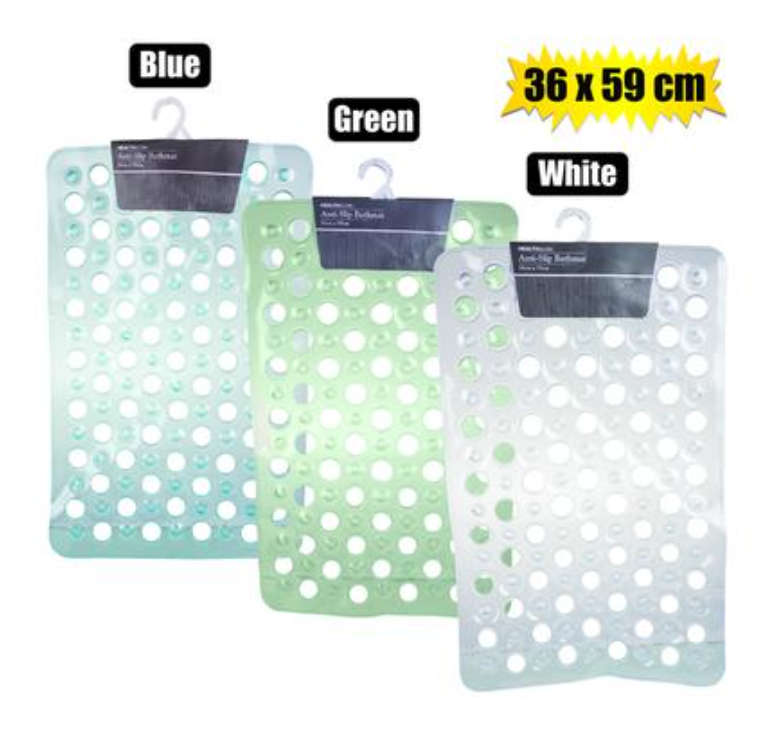 Bathmat Silicone Asstd Colours 36X59Cm