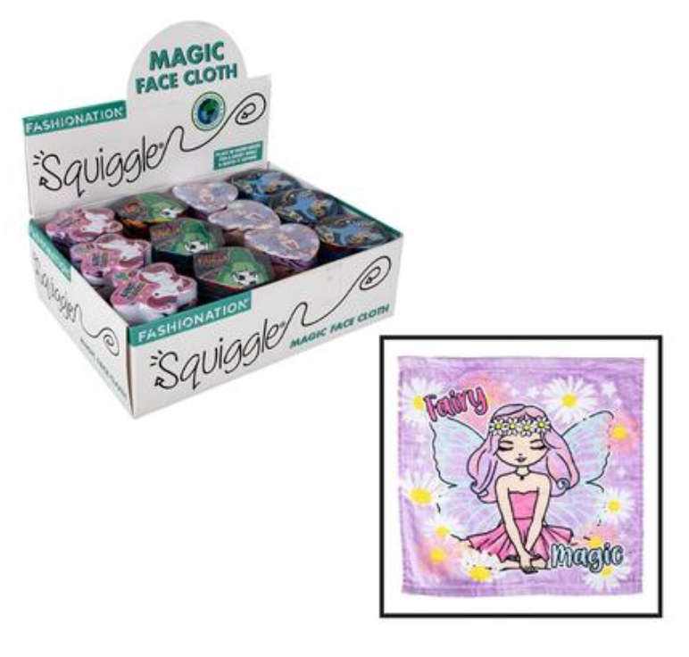 Face Cloth Kids Magic 30X30Cm Assorted