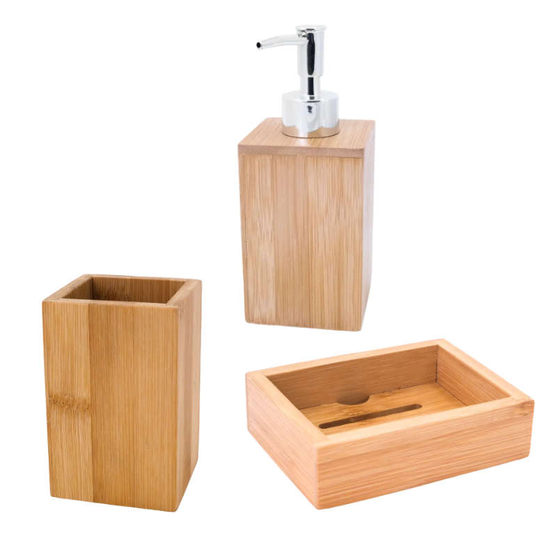 Bamboo Bath Set, 3-Piece