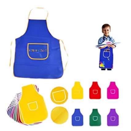 2-Pack Plastic Kids Apron (Red and Green)