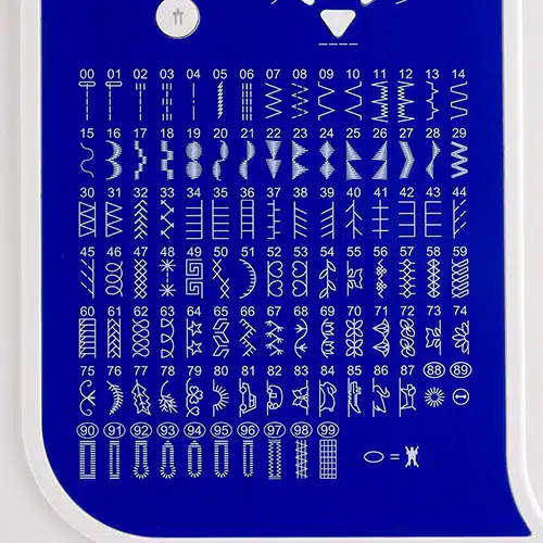 200 Built-in Stitches for Key Sewing Techniques (alphabet)