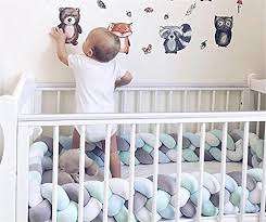 Braided Crib Cot Bumper 2m