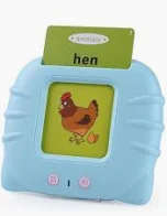 Flash Card Machine - Pictures and Audible Words Educational Toy Blue