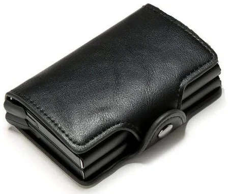 Automatic Pop-Up RFID Aluminum Alloy Anti-Theft Credit Card Holder Wallet