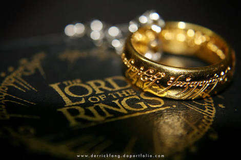 LOTR Collectors - Gold Ring with Chain