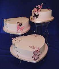 Image result for HEART SHAPED 3 LAYER CAKE