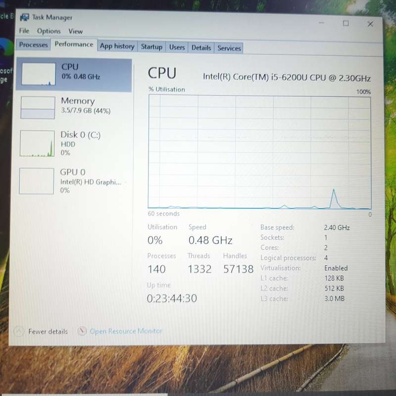 Proline Notebook W955JU "Core i5" 2.30GHz 8GB RAM 500GB HDD Sensitive Track Pad And No Battery Black