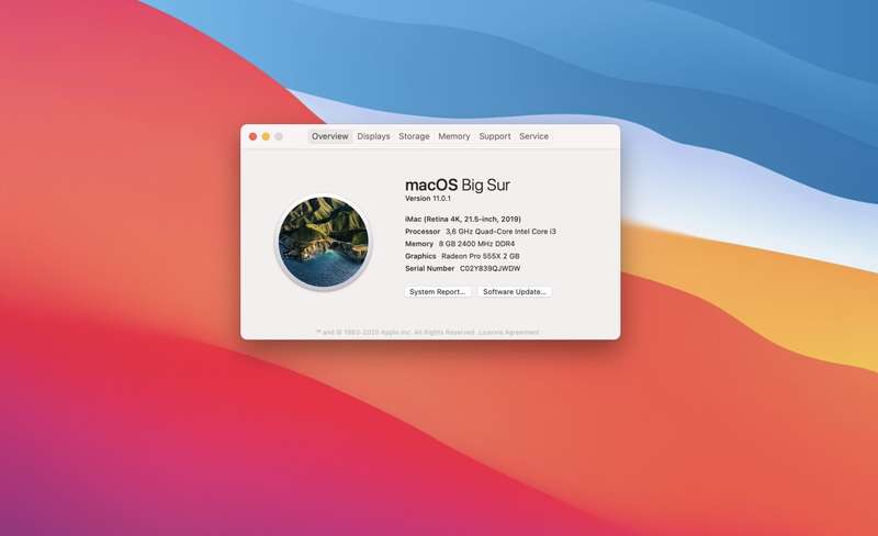 Apple iMac 21.5-Inch "Core i3" 3.6GHz (Retina 4K, 2019) 8GB RAM 1TB HDD Minor LCD Burn (6 Month W...