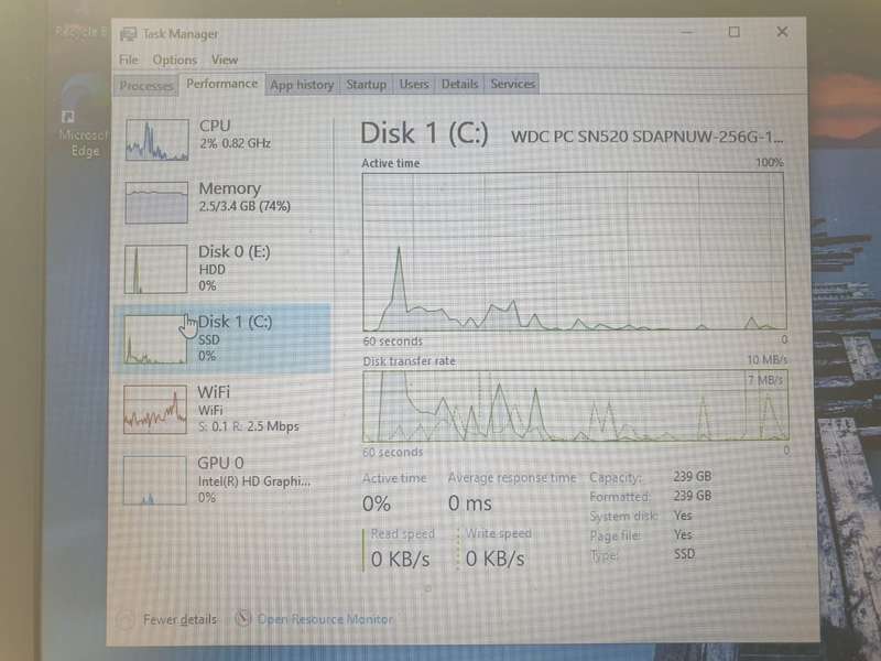 Lenovo V130-15IKB, 2.30GHz, "Core i3-7020U", 4GB RAM, 1TB HHD, Cracked Casing, Black