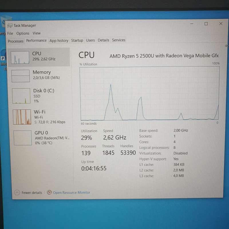 Lenovo IdeaPad 330-15ARR "Ryzen 5" 2.00GHz 4GB RAM 128GB SSD Damage Casing Black (3 Month Warranty)