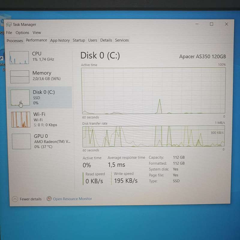 Lenovo IdeaPad 330-15ARR "Ryzen 5" 2.00GHz 4GB RAM 128GB SSD Damage Casing Black (3 Month Warranty)