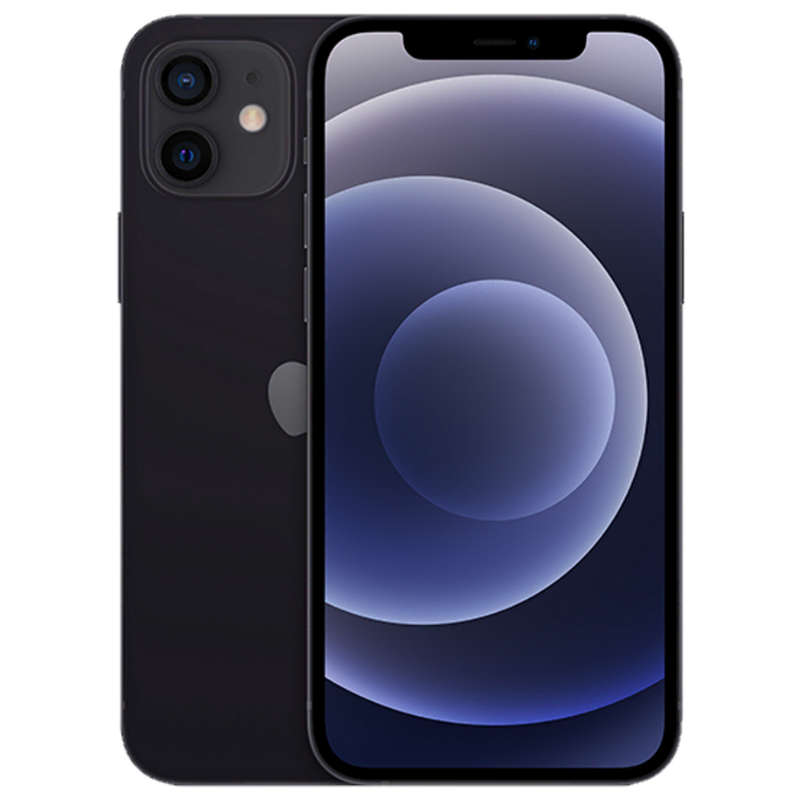 iPhone 12 Mini 64GB No Face ID And Bright Spots Black (3 Month Warranty) + Screen Protector Bundl...