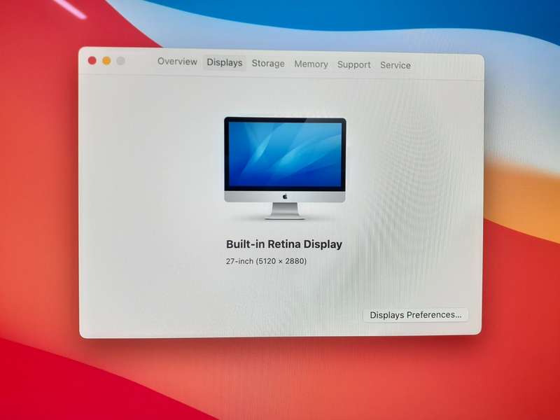 iMac 27-Inch "Core i5" 3,4GHz (5K, Mid-2017) 32GB RAM 1TB HDD - Minor Crack - Silver (12 Month Wa...