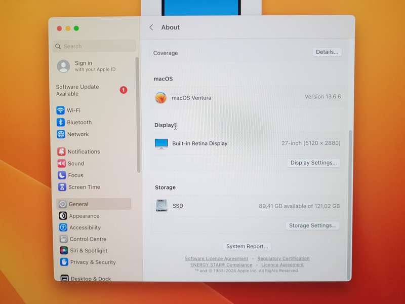 iMac 27-Inch "Core i5" 3.8GHz (5K, Mid-2017) 8GB RAM 128GB SSD | Cracked Screen | Silver (6 Month...
