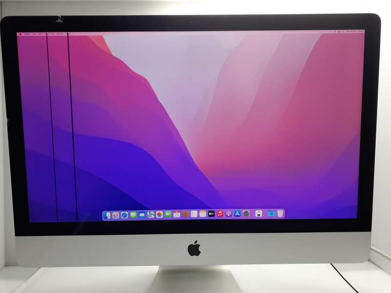 iMac 27-Inch "Core i5" 3.4 GHz (5K, Mid-2017) 8GB RAM 2TB HDD Cracked Screen Silver (6 Month Warr...