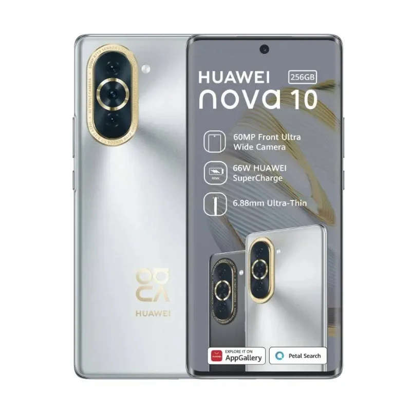 Huawei Nova 10 256GB Dual Sim Starry Silver (3 Month Warranty) - Mint Condition