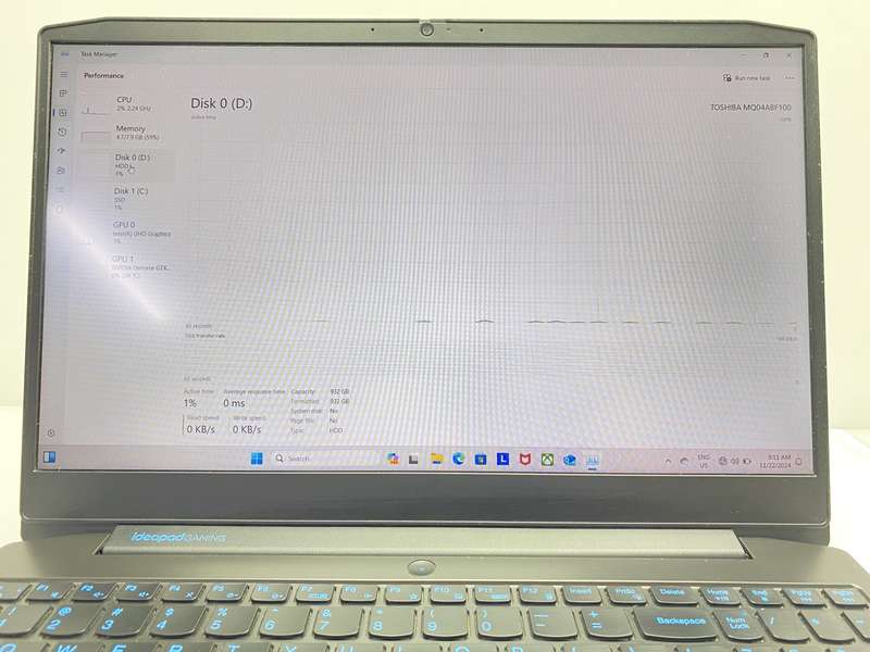 Lenovo Ideapad Gaming 3 "Core i5" 2.50GHz 8GB RAM 128GB SSD Grey (6 Month Warranty)