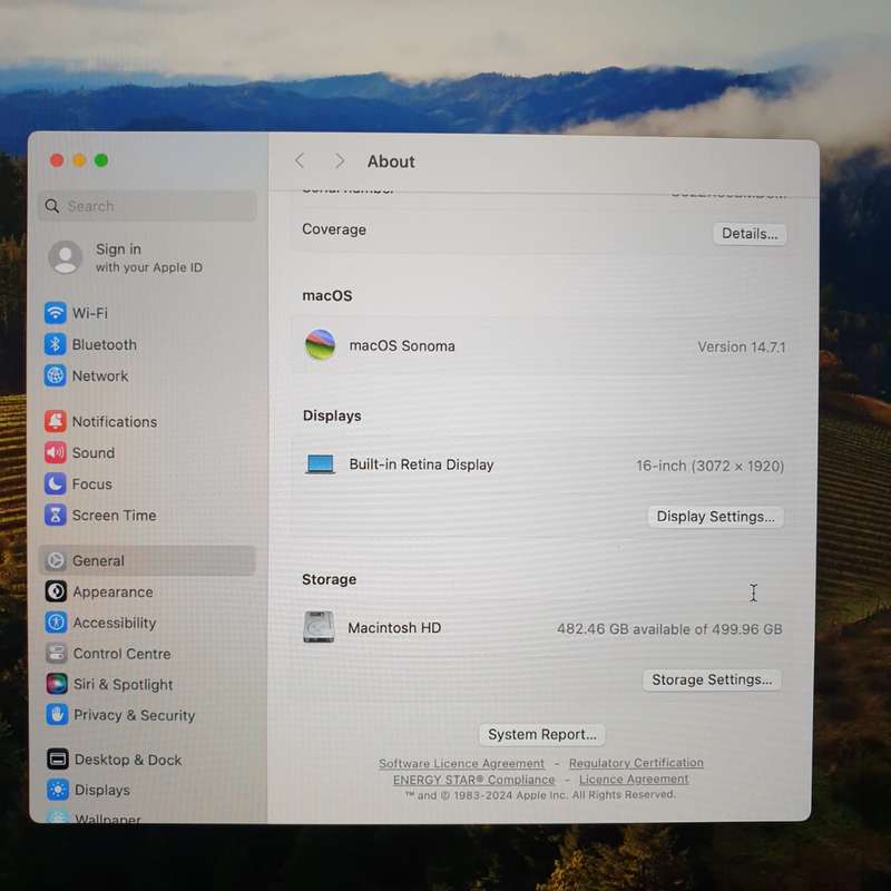 MacBook Pro 16-Inch "Core i7" 2.6 GHz (2019) 16GB RAM 512GB SSD Space Grey (12 Month Warranty)