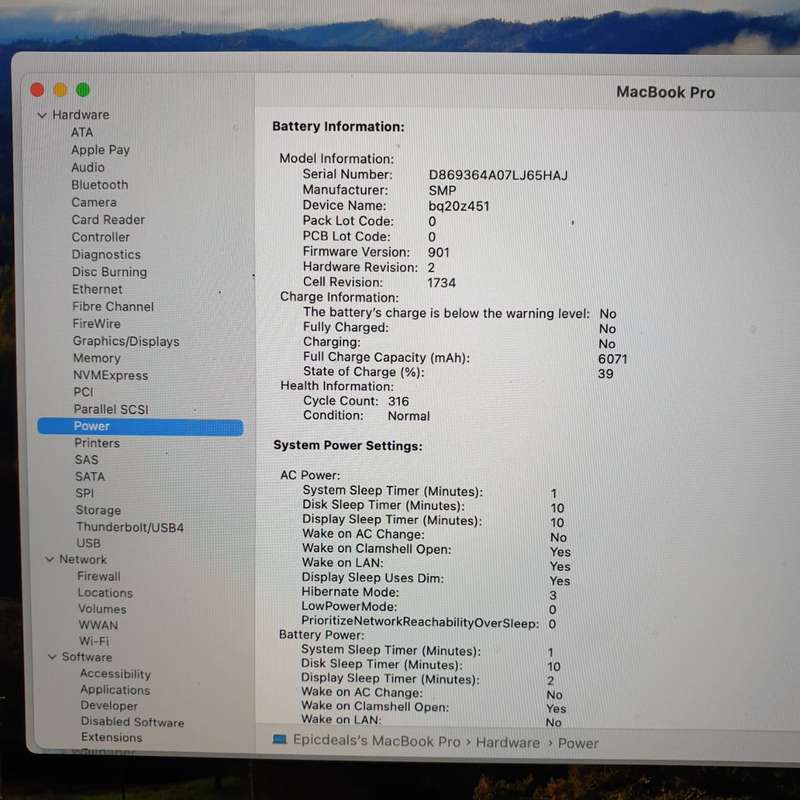 MacBook Pro 15-Inch "Core i9" 2.9 GHz (TouchBar, 2018) 16GB RAM 512GB SSD Space Grey (12 Month Wa...