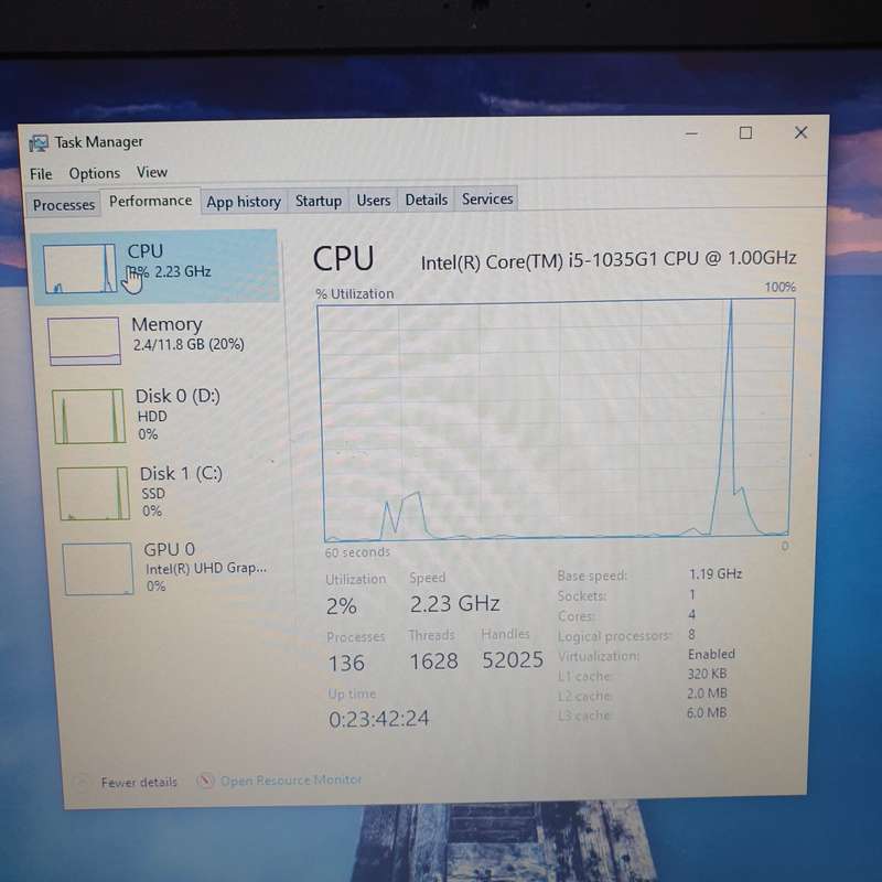 Acer Aspire 3 N19C1 "Core i5" 1.00GHz 12GB RAM 1TB HDD and 256GB SSD Black