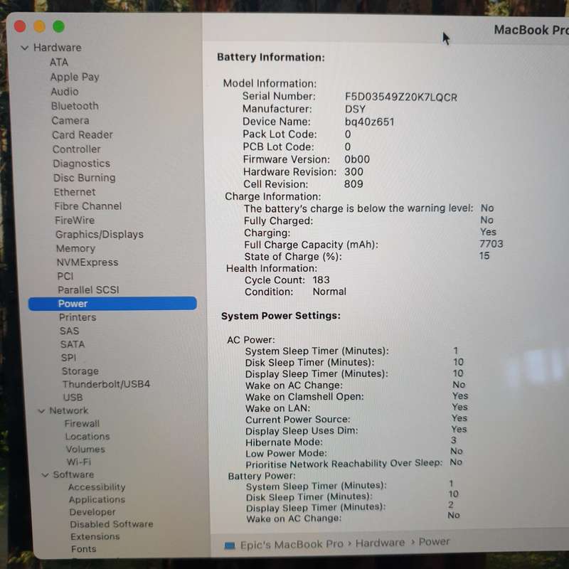 MacBook Pro 16-Inch "Core i7" 2.6 GHz (2019) 32GB RAM 512GB SSD Silver (12 Month Warranty)