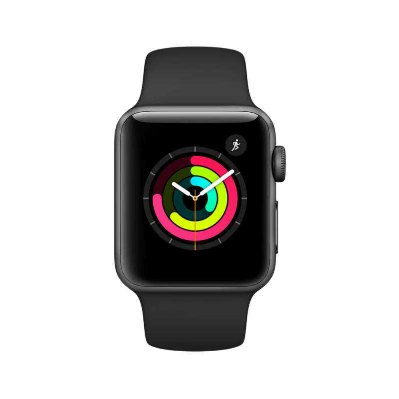 Apple Watch Series 3 42mm GPS Only Space Gray - Dark Brown Straps