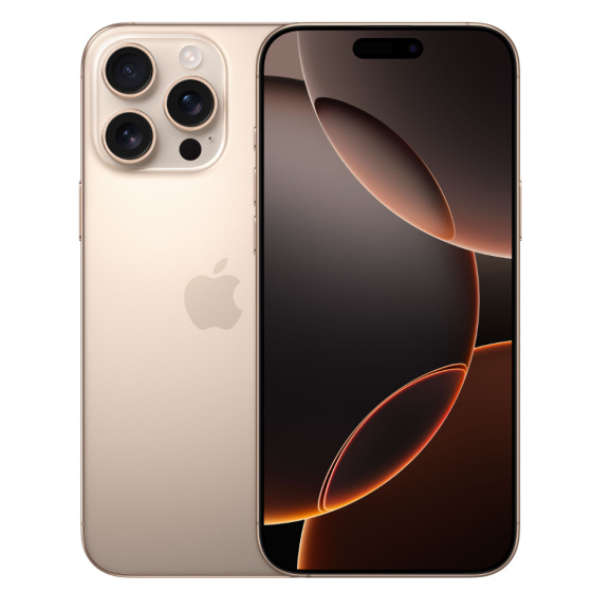 iPhone 16 Pro Max 256GB Desert Titanium (12 Month Warranty) + Screen Protector Bundle Value: R200