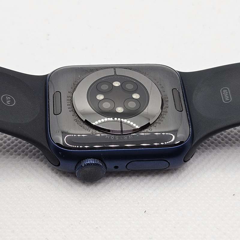Apple Watch Series 6 40mm GPS Only Blue (3 Month Warranty) - With Black Straps