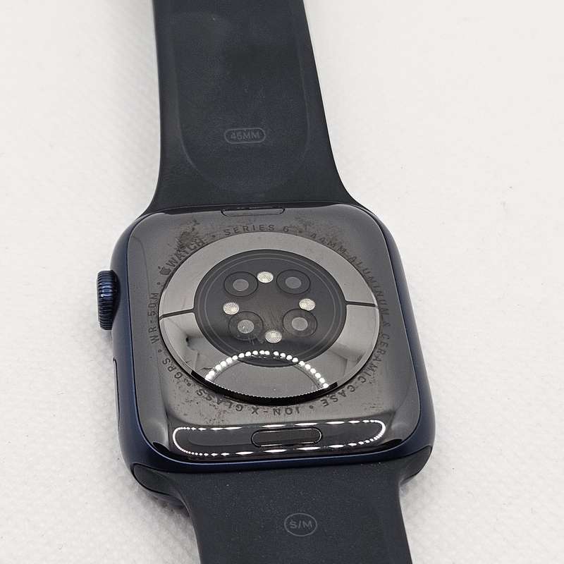 Apple Watch Series 6 44mm GPS Only Blue (3 Month Warranty)  With Black Straps