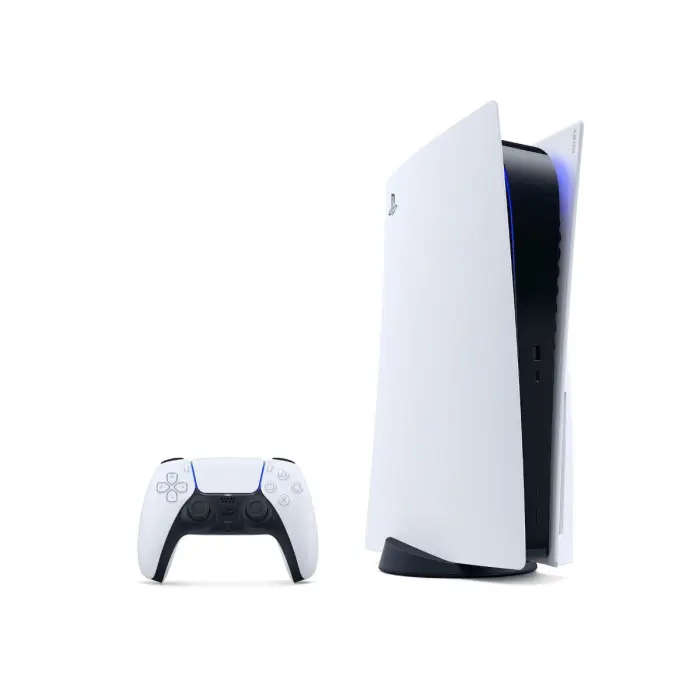 Playstation 5 Physical Disc Edition 1TB White Bundle Value: Controller + Power Cable + HDMI Cable...