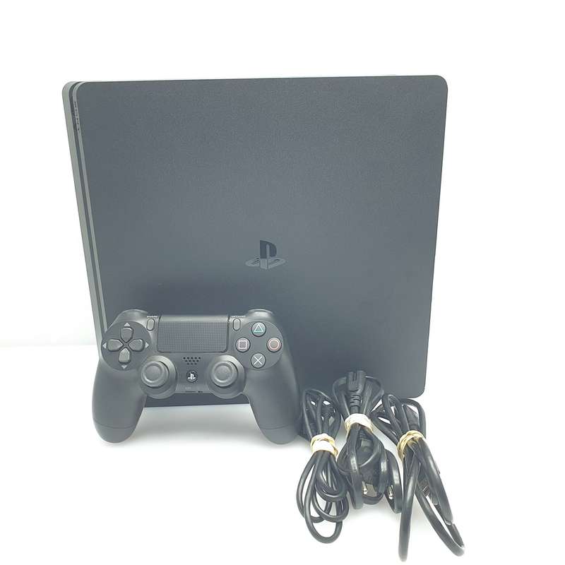 PlayStation 4 Slim 500GB Black + HDMI Cable + Power Cable + 2 Games (3 Month Warranty)