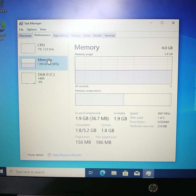HP 250 G8 "Core i5" 1.00GHz 4GB RAM 512GB HDD Faulty Battery Silver (3 Month Warranty)