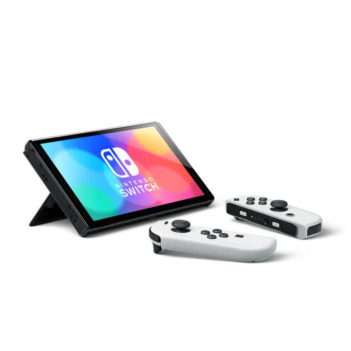 Nintendo Switch OLED 64GB Black + 1 Joy-Con Grip + HDMI &amp; Power Cable + Carry Case + 4 Games