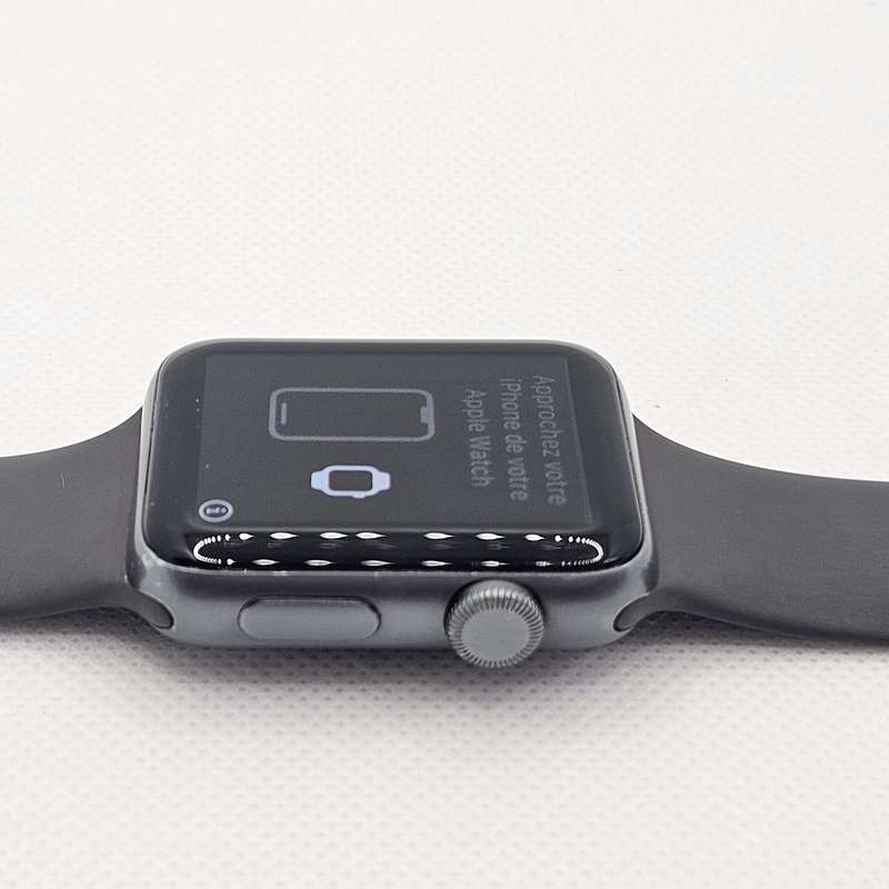 Apple Watch Series 3 42mm GPS Only Space Gray - Dark Brown Straps