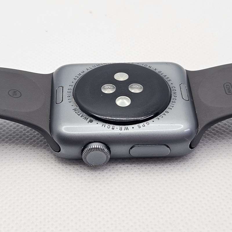 Apple Watch Series 3 42mm GPS Only Space Gray - Dark Brown Straps