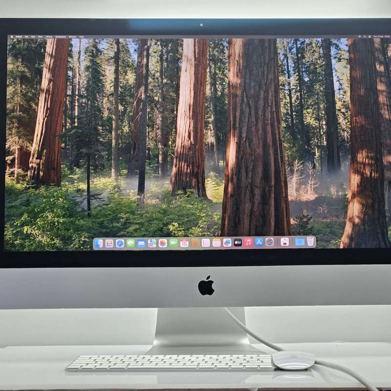 iMac 27-Inch Core i5 3.3GHz (Retina 5K, 2020) 24GB RAM 512GB SSD LCD Burn Silver (12 Month ...