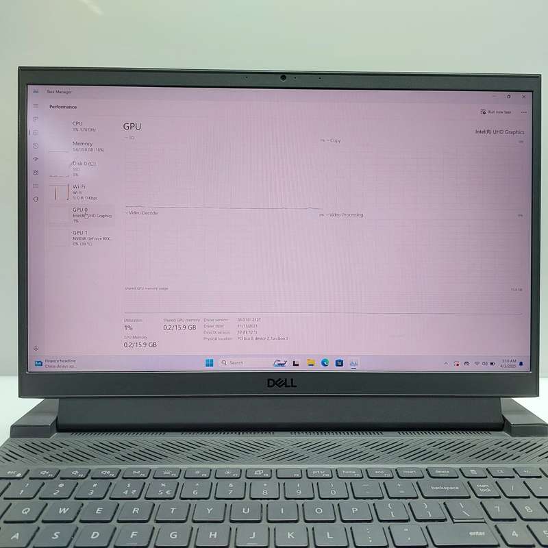 Dell G15 5510 "Core i7" 2.20GHz 32GB RAM 512GB SSD Grey (6 Month Warranty)