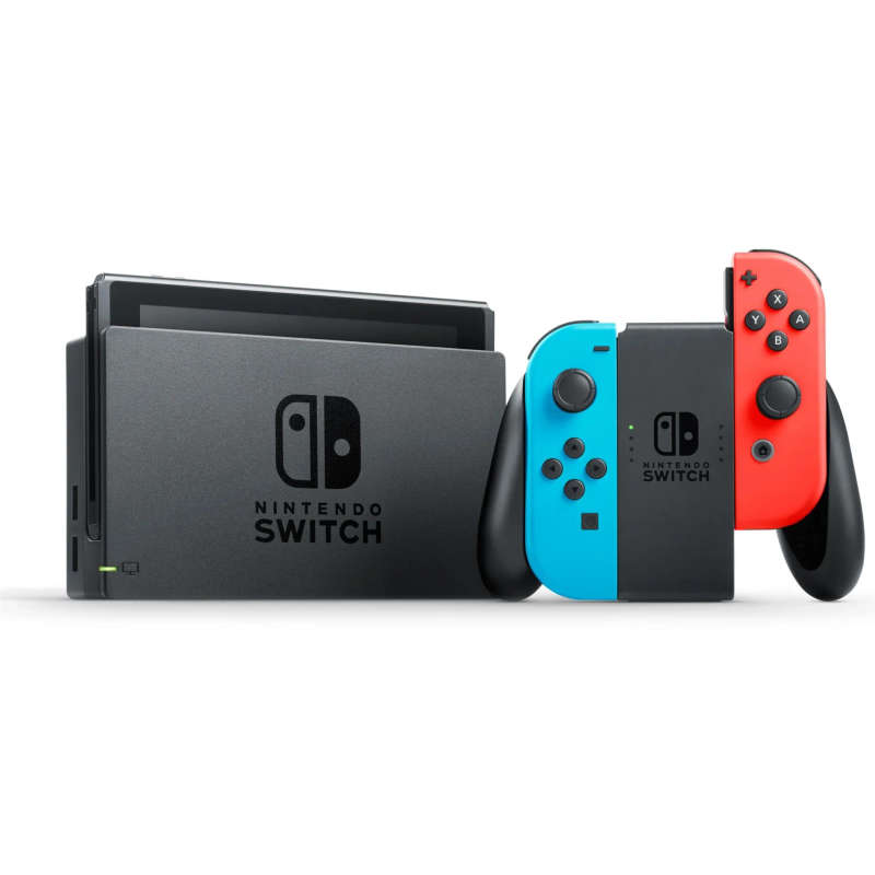 Nintendo Switch 32GB Black + Power Cable + HDMI Cable + 2 Joy-Con Controllers (3 Month Warranty) ...