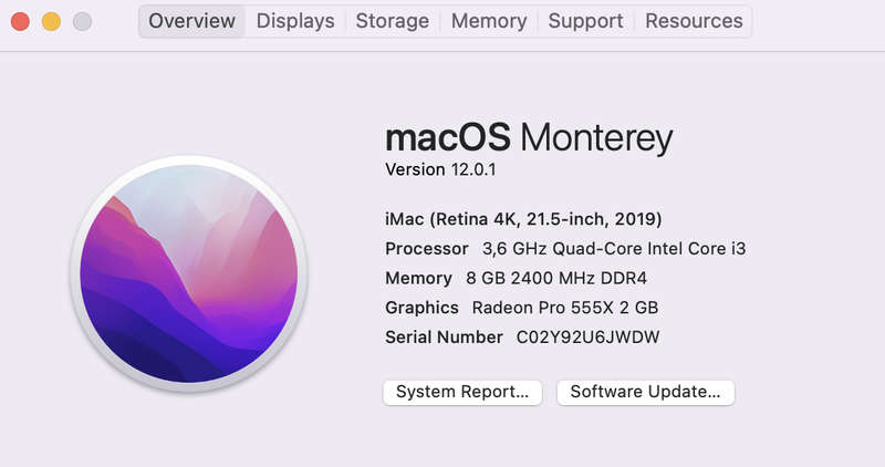 iMac 21.5-Inch "Core i3" 3.6GHz (Retina 4K, 2019) 8GB RAM 1TB HDD Silver (12 Month Warranty) + Bu...