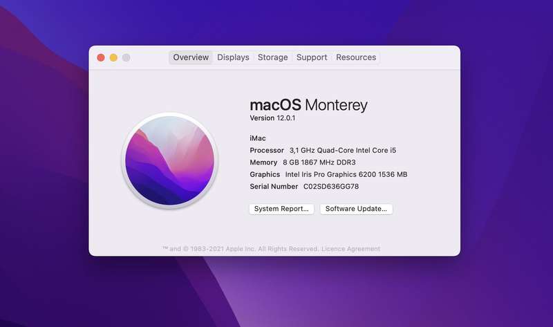 iMac 21.5-Inch "Core i5" 3.1GHz  8GB RAM 512GB SSD ( Retina 4K Late 2015) |LCD Burn| Silver (12 M...