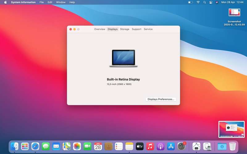 MacBook Pro 13-Inch (Mid 2014)  Core i5 | 8GB RAM | 256GB SSD | Silver | Minor LCD Burn