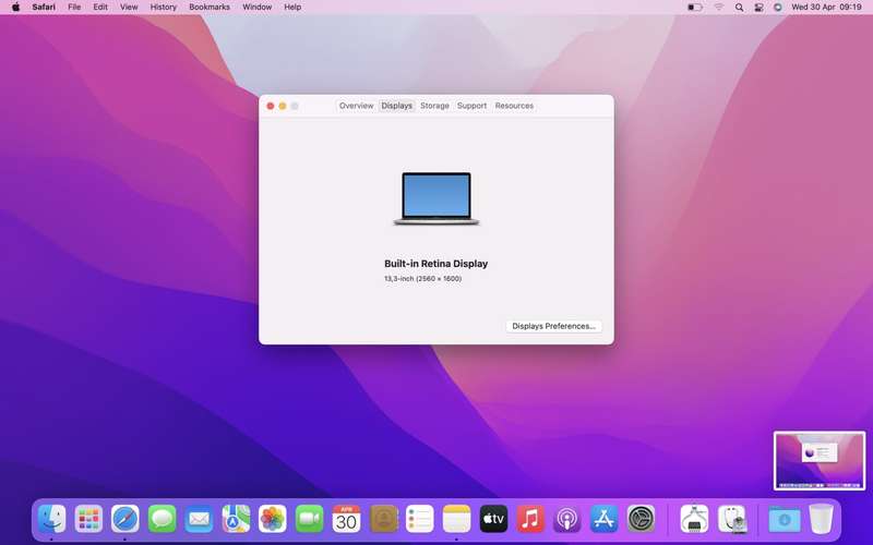 MacBook Pro "M1" 13-Inch 8 GPU/CPU (2020) 8GB RAM 512GB SSD Silver (12 Month Warranty)