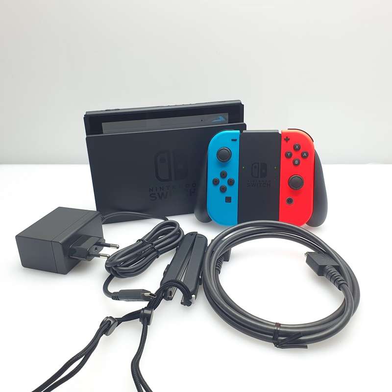 Nintendo Switch 32GB Black + Power Cable + HDMI Cable + 2 Joy-Con Controllers (3 Month Warranty) ...