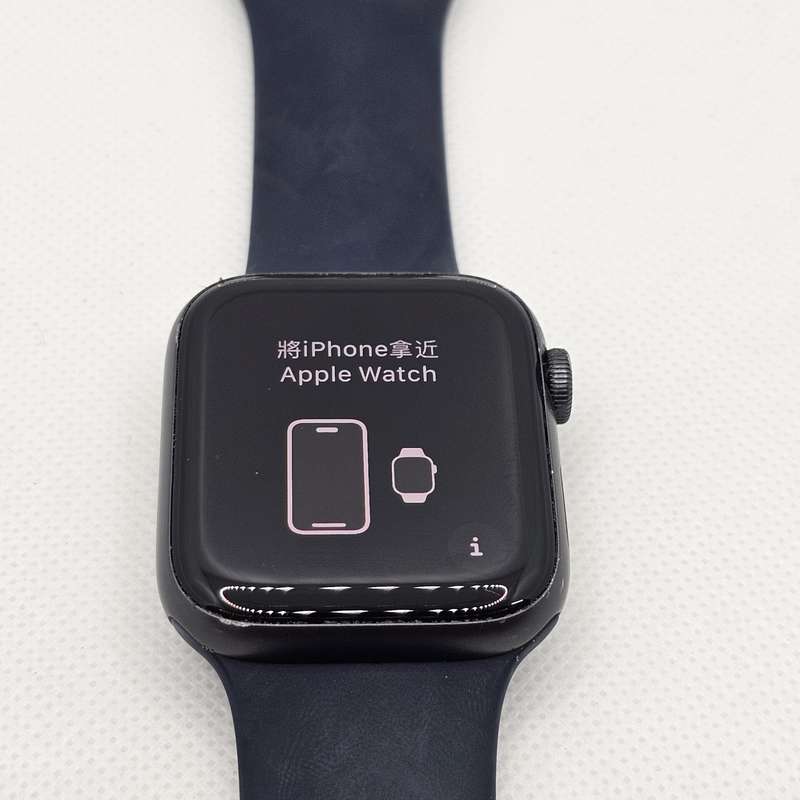 Apple Watch SE 1st Gen 44mm GPS Only Space Grey (3 Month Warranty) - With Dark Blue Straps