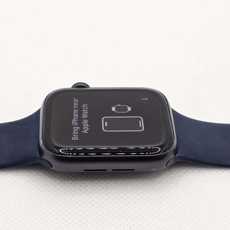 Apple Watch SE 1st Gen 44mm GPS Only Space Grey (3 Month Warranty) - With Dark Blue Straps