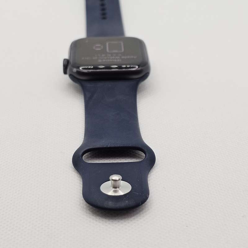 Apple Watch SE 1st Gen 44mm GPS Only Space Grey (3 Month Warranty) - With Dark Blue Straps
